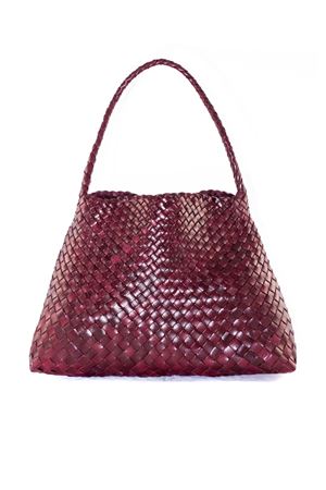 Borsa Santa Maria Mini S. Croce in pelle bordeaux DRAGON DIFFUSION | 8700BORDO